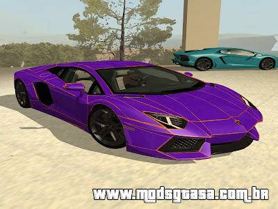 Lamborghini Aventador LP700-4 - Tron Dubai para GTA San Andreas